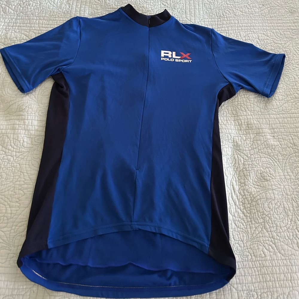 Polo Sport Ralph Lauren men’s cycling shirt. Blue and black size XXL
